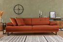 Mustang - Orange 3-Sits Soffa-säng