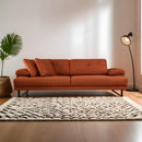 Mustang - Orange 3-Sits Soffa-säng