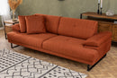 Mustang - Orange 3-Sits Soffa-säng
