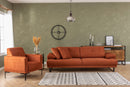 Mustang - Orange 3-Sits Soffa-säng