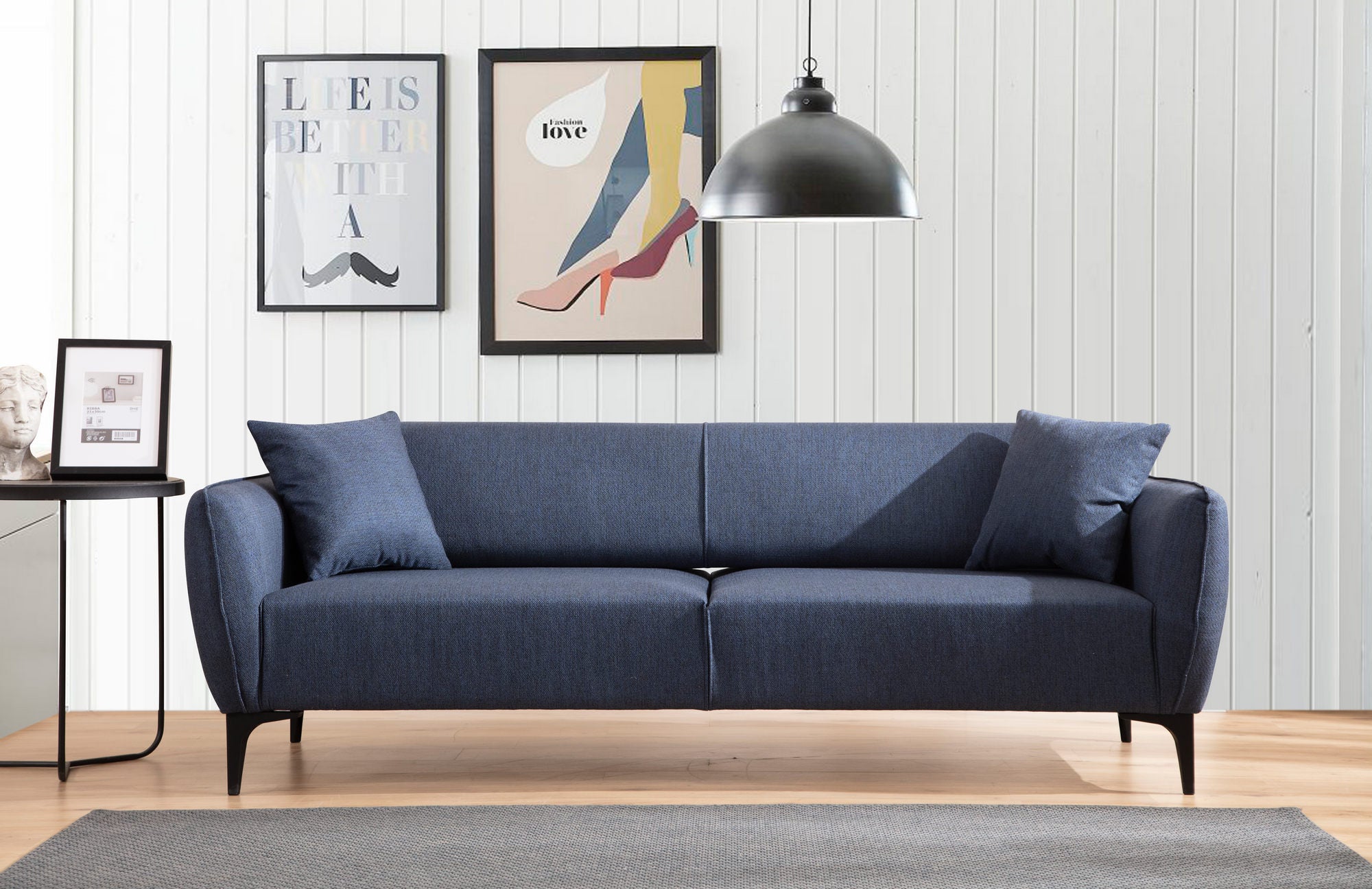 Belissimo - Blå 3-sitssoffa