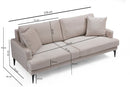 Papira 2 Sits - Beige 2-Sits Soffa