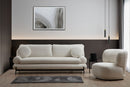 Livorno - Vit 3-sits Soffa