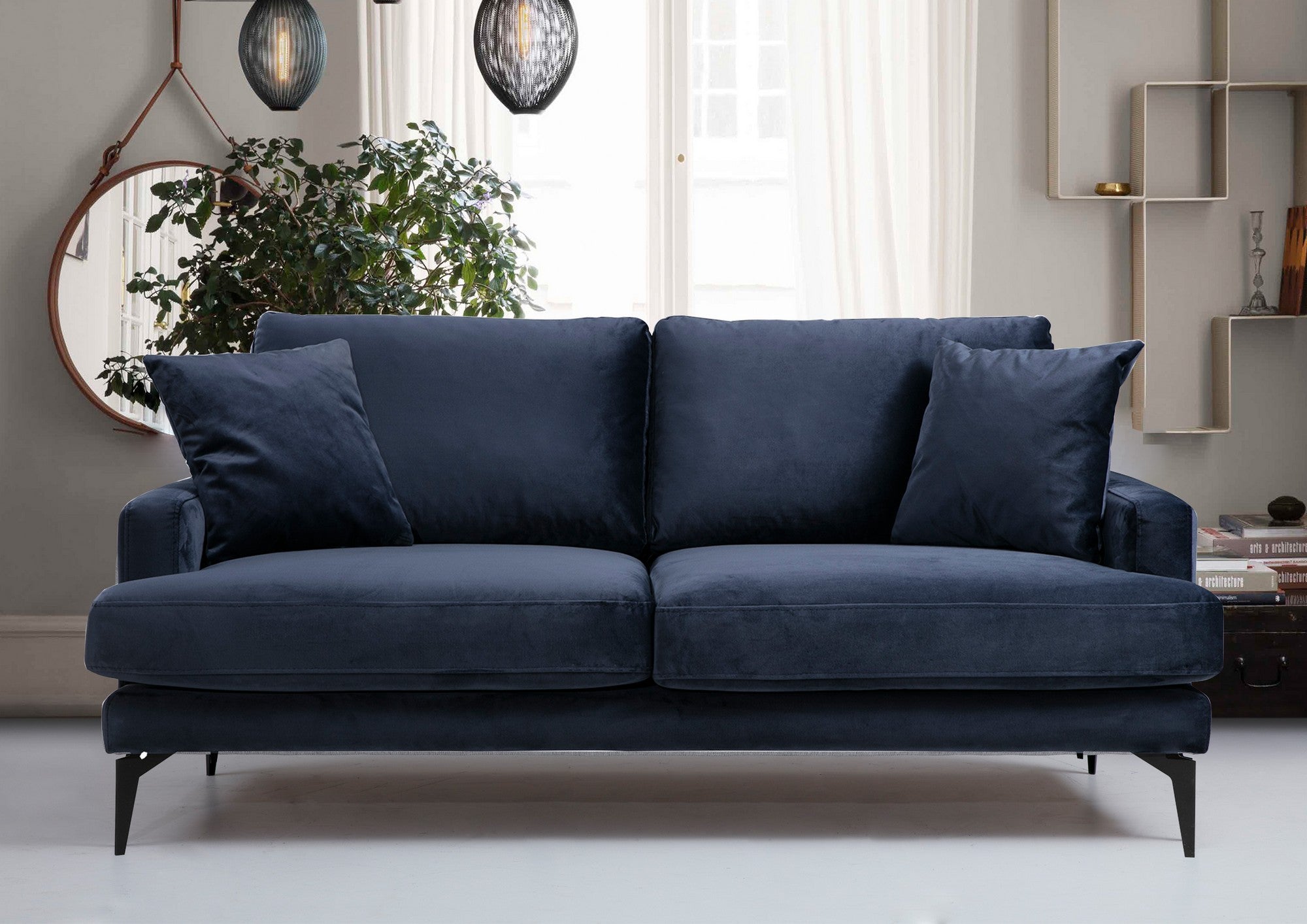 Papira 2 Sits - Marinblå 2-Sits Soffa