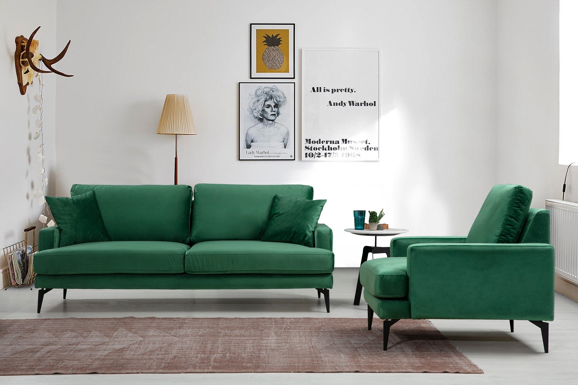 Papira 2 Sits 2-Sits Soffa
