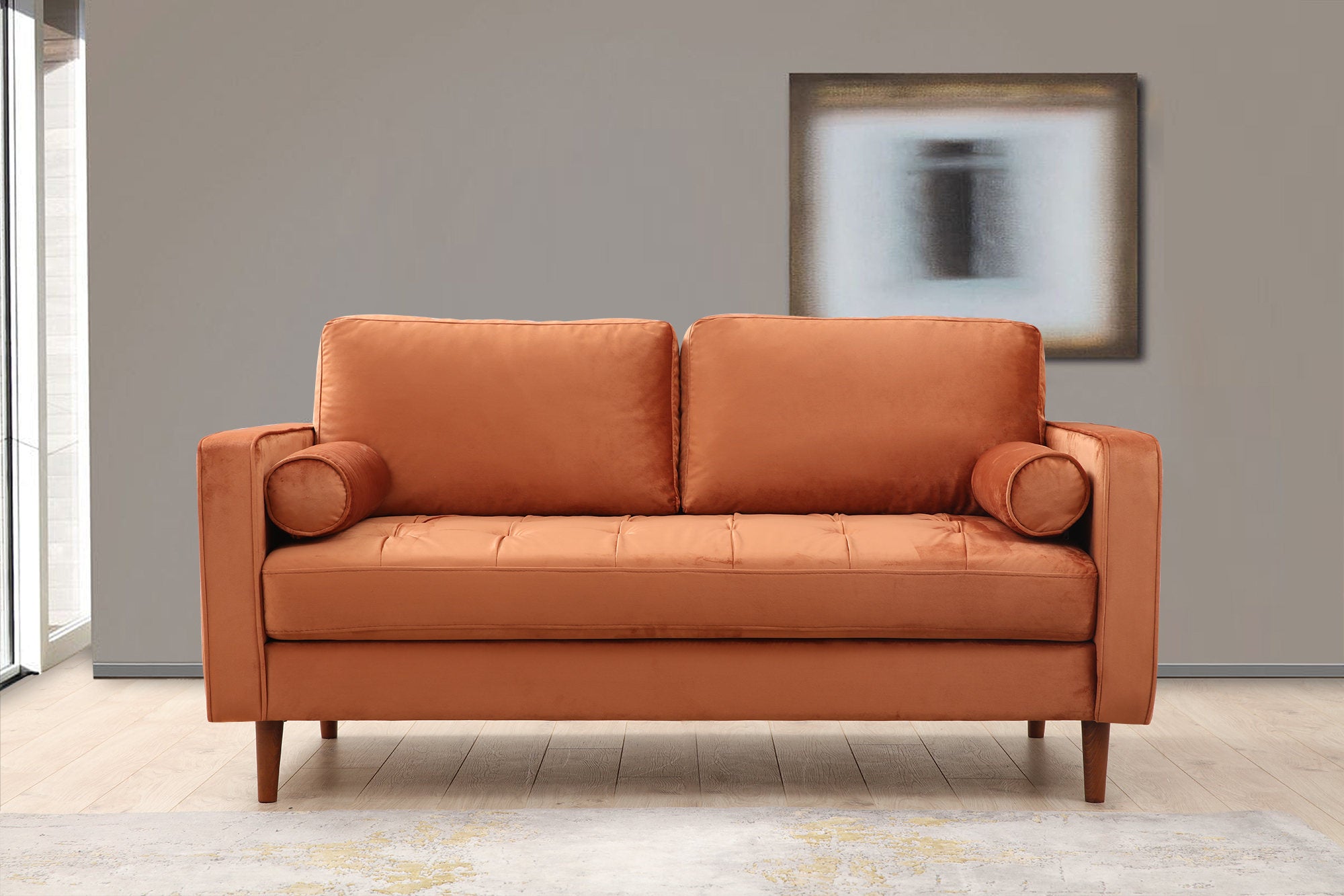 Rom - Orange 2-sitssoffa