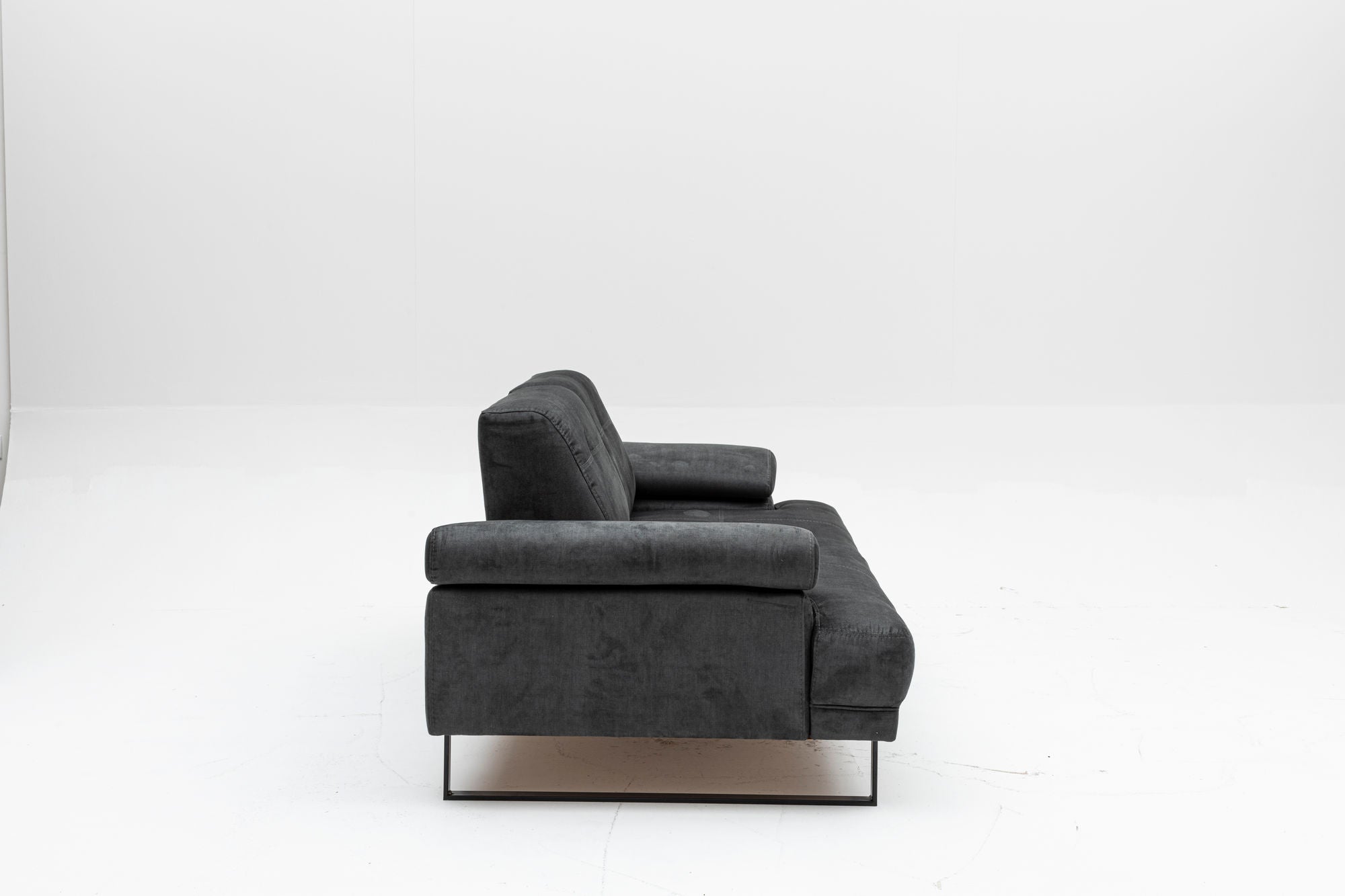 Mustang - Antracit 2-sits Soffa-Bädd