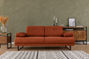 Mustang - Orange 2-sits Soffa-Bädd