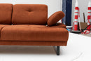 Mustang - Orange 2-sits Soffa-Bädd