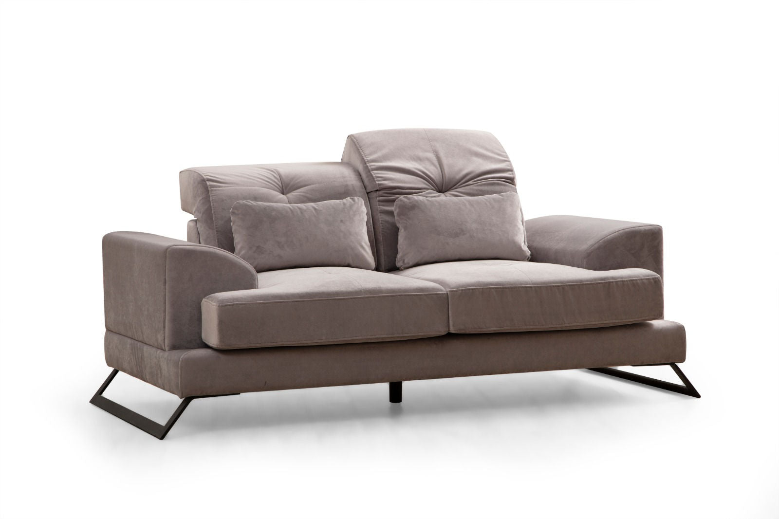 Frido - Ljusgrå 2-Sits Soffa
