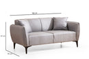 Belissimo - Grå 2-Sits Soffa