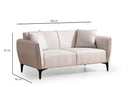 Belissimo - Off White 2-Sits Soffa