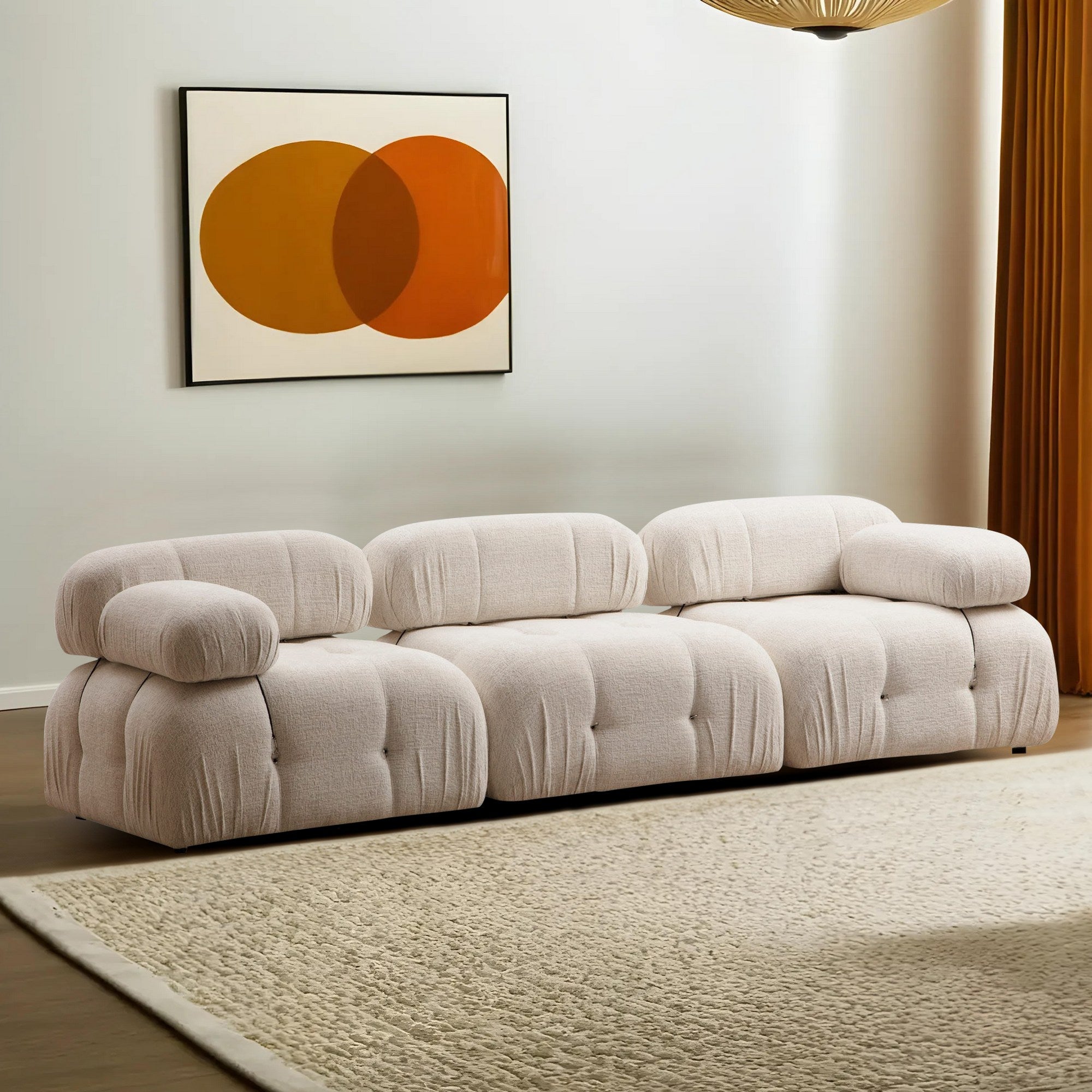 Bubble 3-sits ( L1-O1-1R) - Bouclette 3-sits soffa