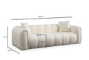 Puffy 3 - Vit 3-Sits Soffa