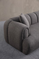 Puffy 3 Plain - Antracit 3-Sits Soffa