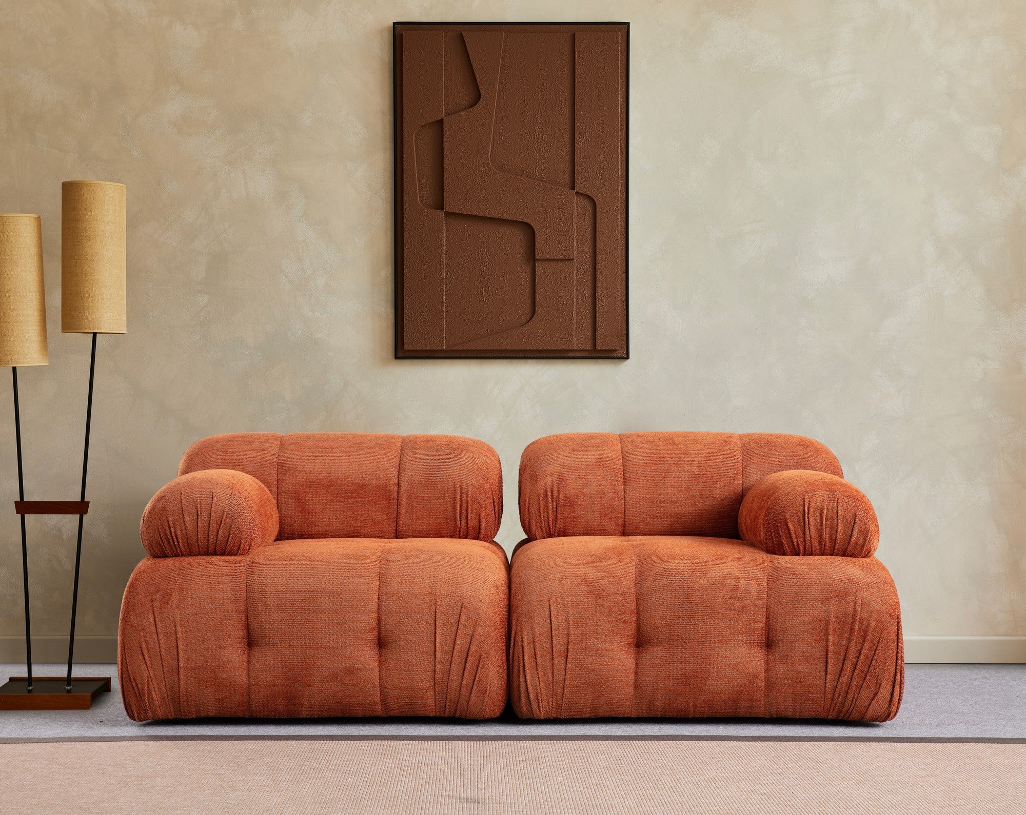 Petite 2 - Orange 2-Sitssoffa