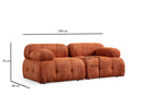 Petite 2 - Orange 2-Sitssoffa