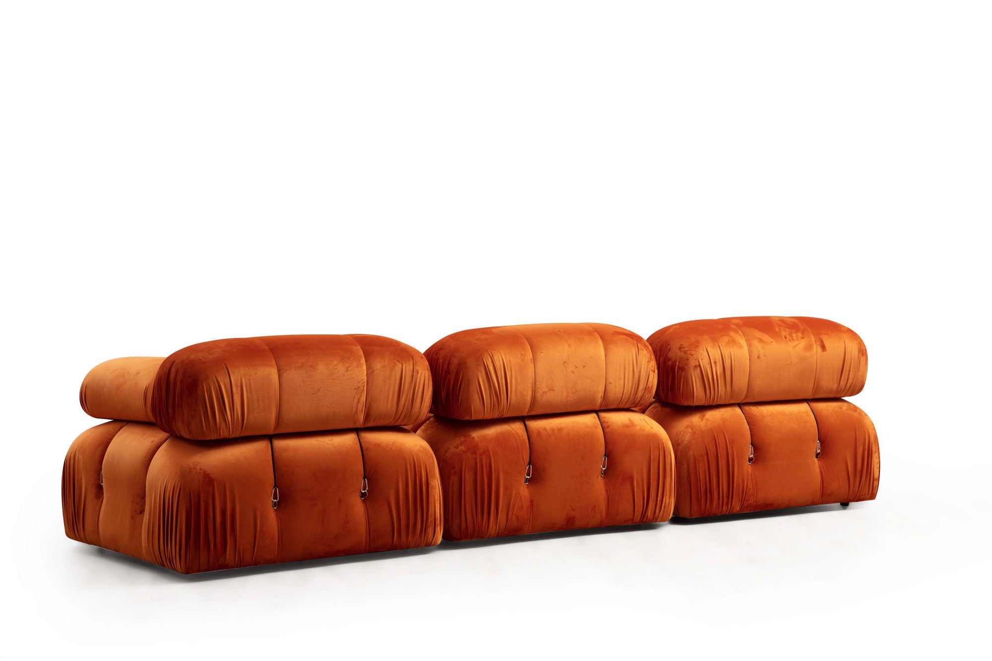 Bubble Corner ( L1-O1-1R -Puf) - Orange hörnsoffa