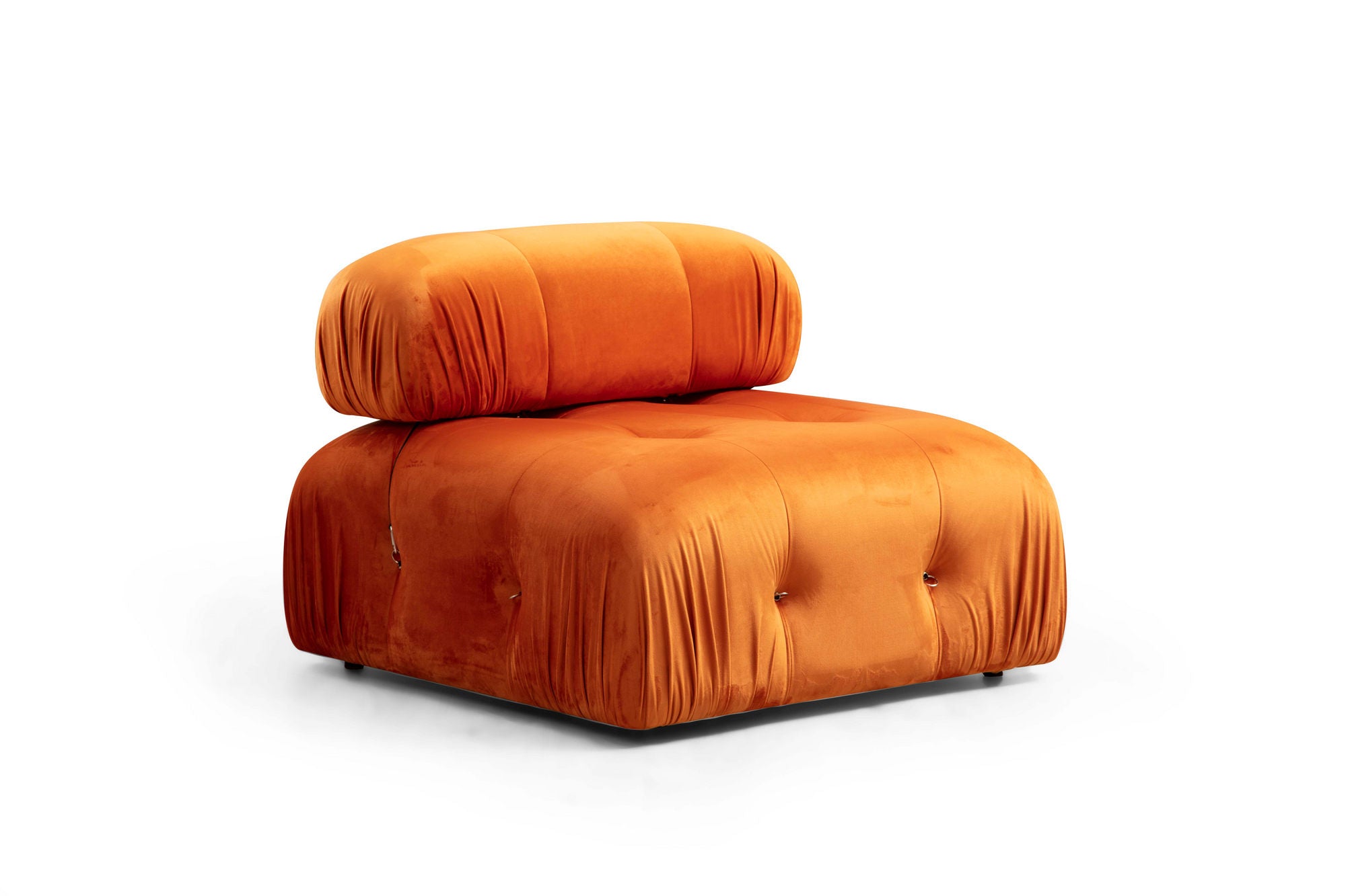 Bubble Corner ( L1-O1-1R -Puf) - Orange hörnsoffa