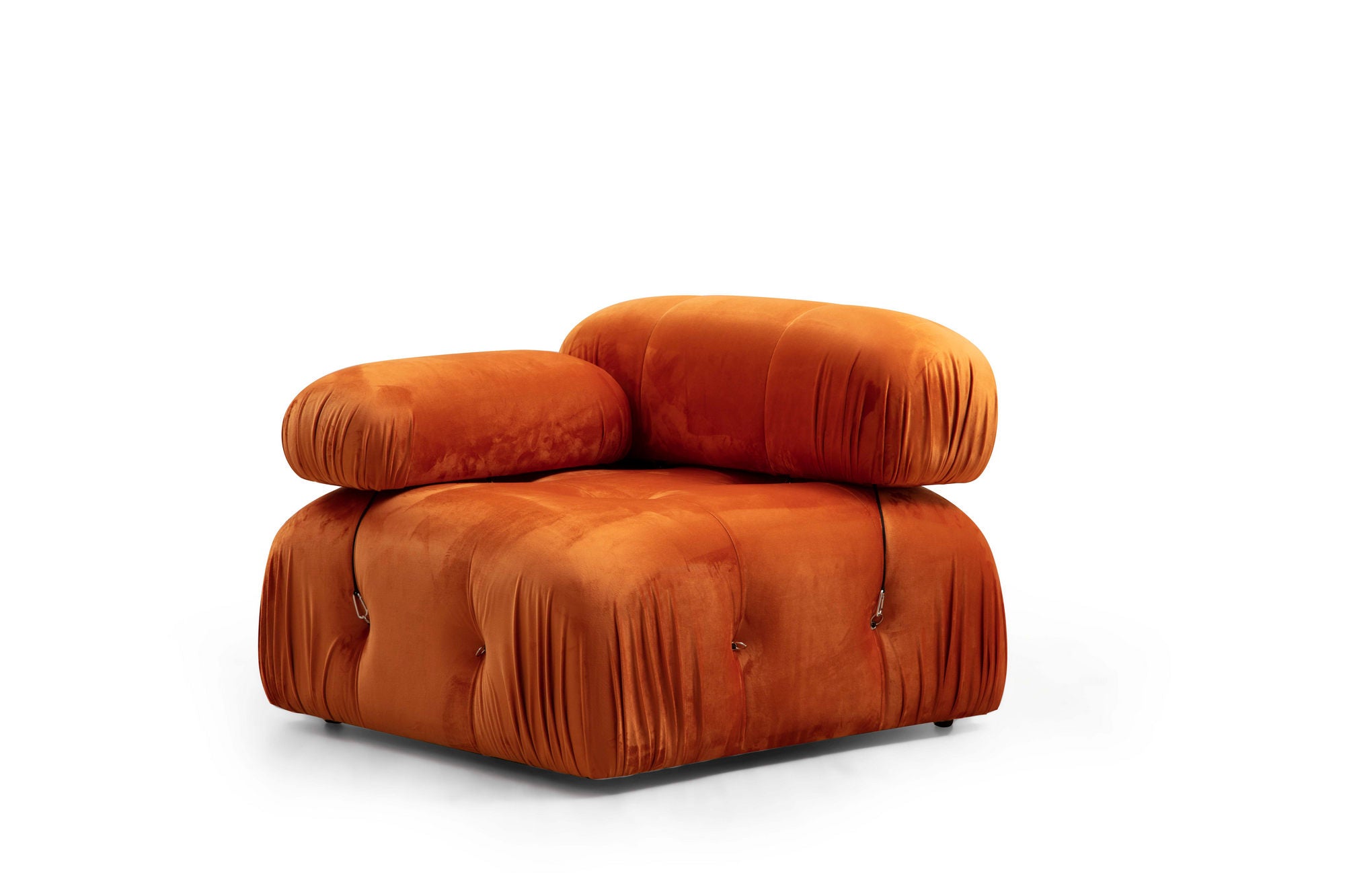 Bubble Corner ( L1-O1-1R -Puf) - Orange hörnsoffa
