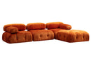 Bubble Corner ( L1-O1-1R -Puf) - Orange hörnsoffa