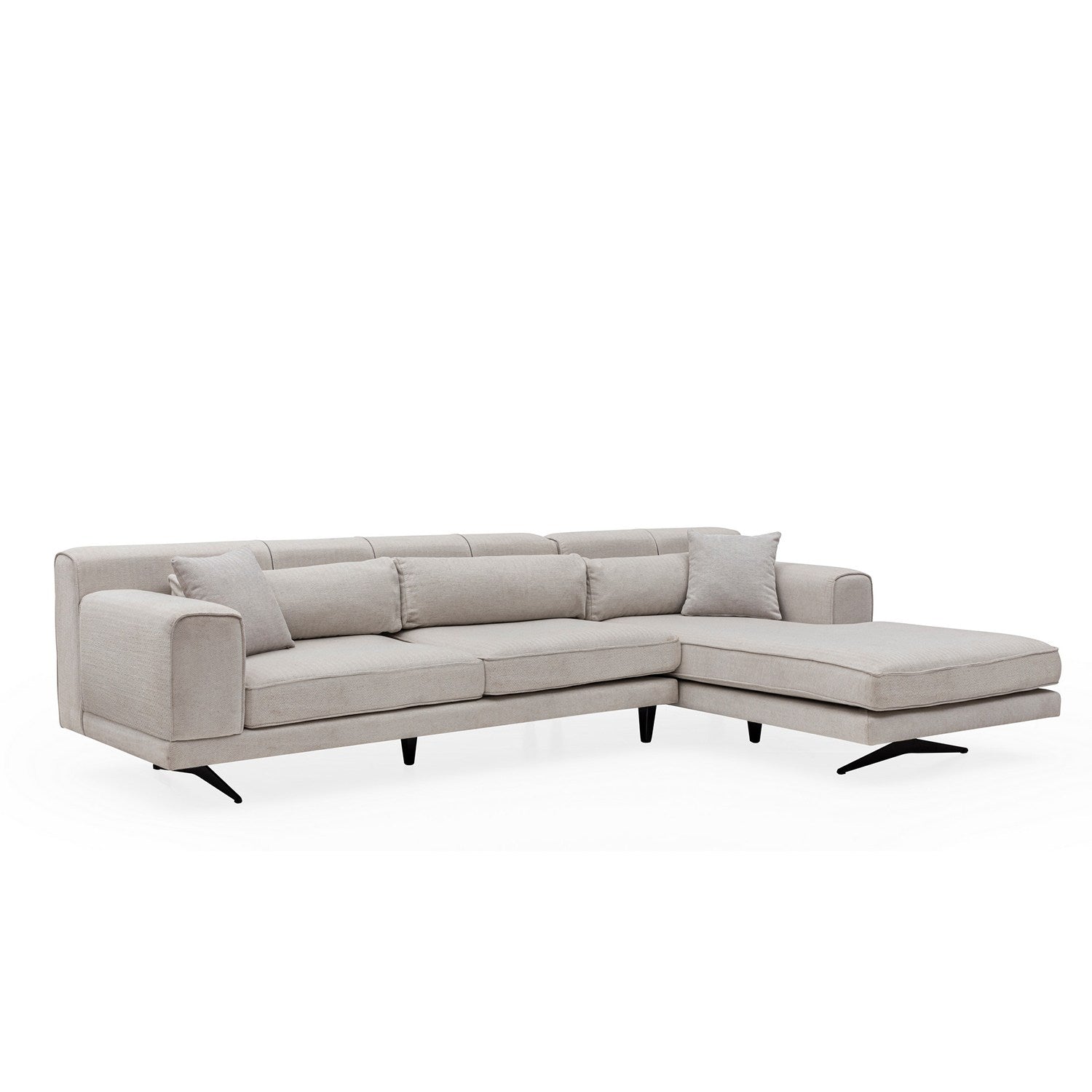 Jivago Hörnhöger (L2-Chl) - Beige Hörnsoffa