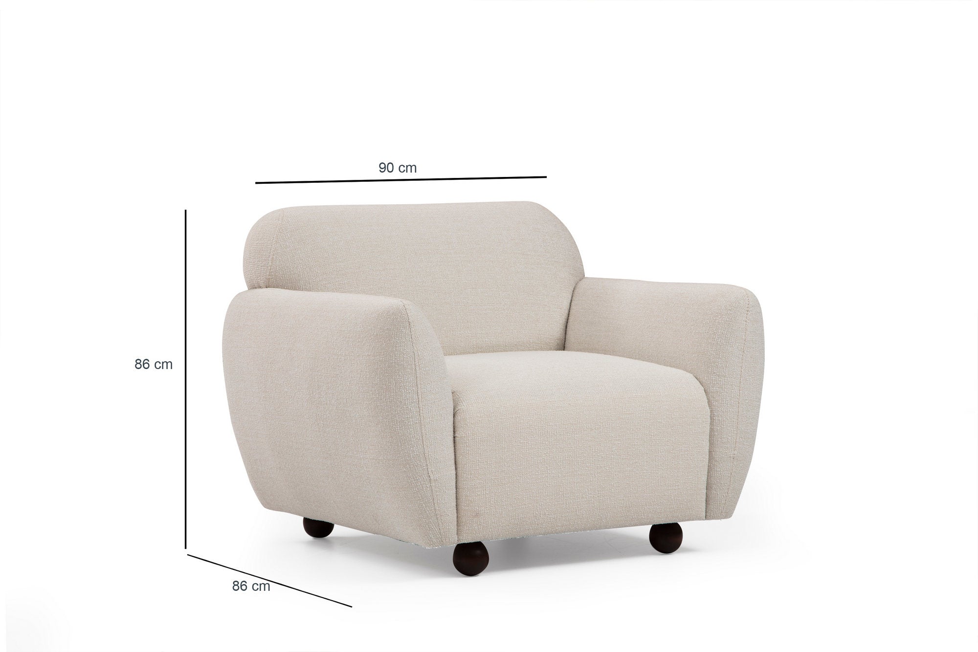 Eddy - Cream Wing Chair