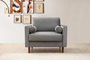 Rome - Light Grey Wing Chair