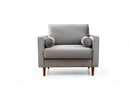 Rome - Light Grey Wing Chair