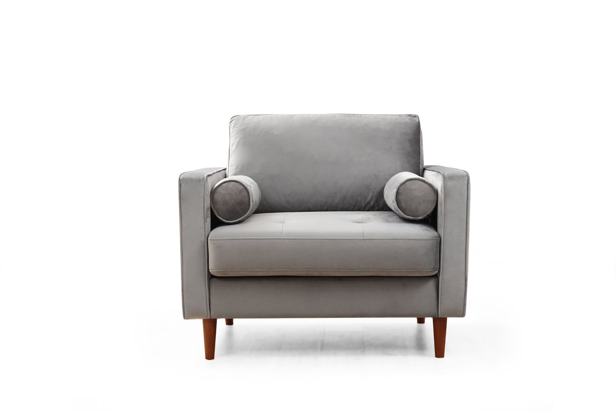 Rome - Light Grey Wing Chair
