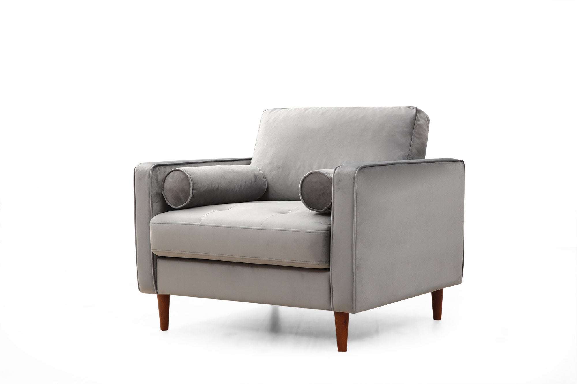 Rome - Light Grey Wing Chair