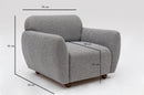 Eddy - Light Grey Wing Chair