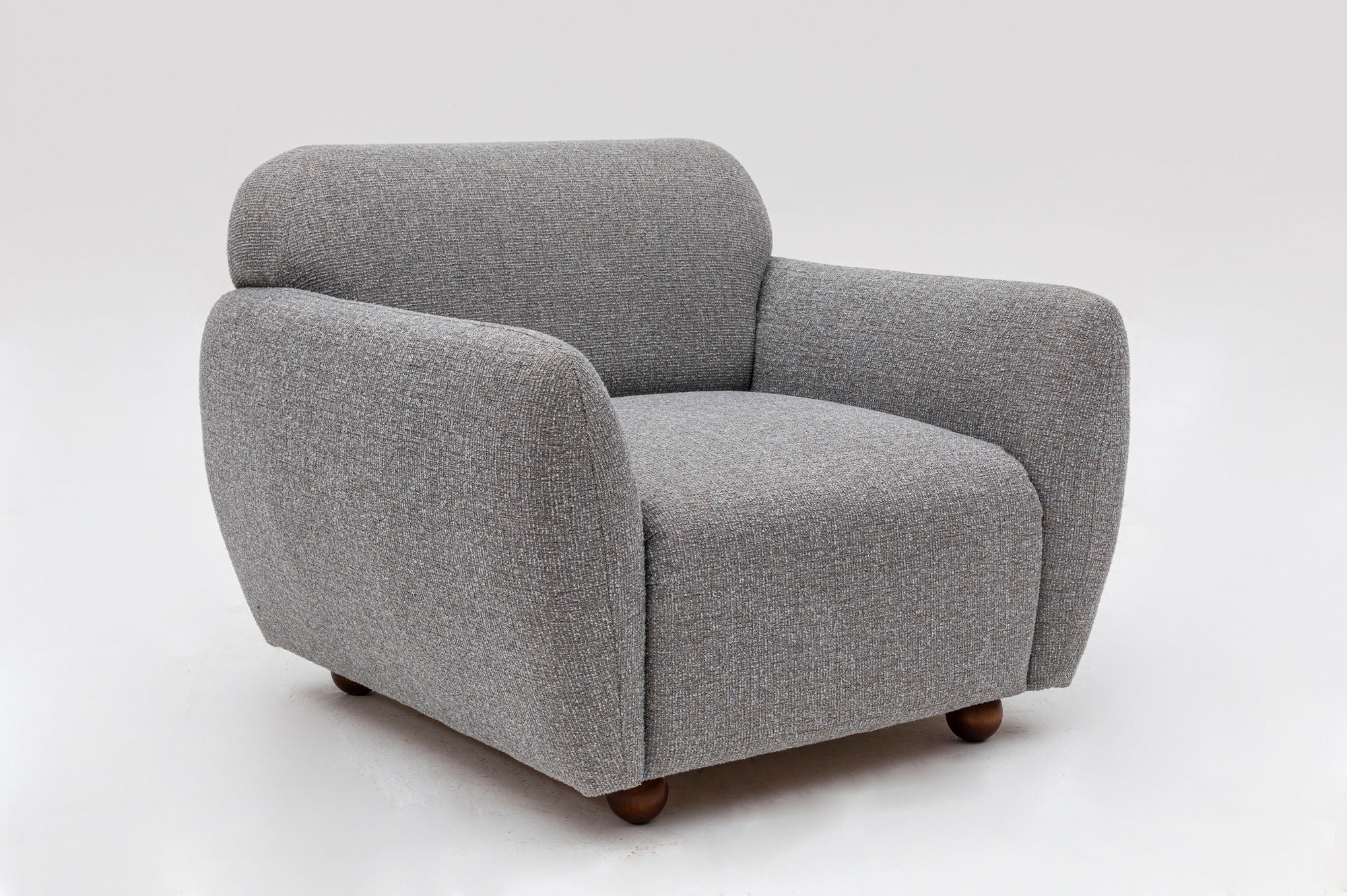 Eddy - Light Grey Wing Chair
