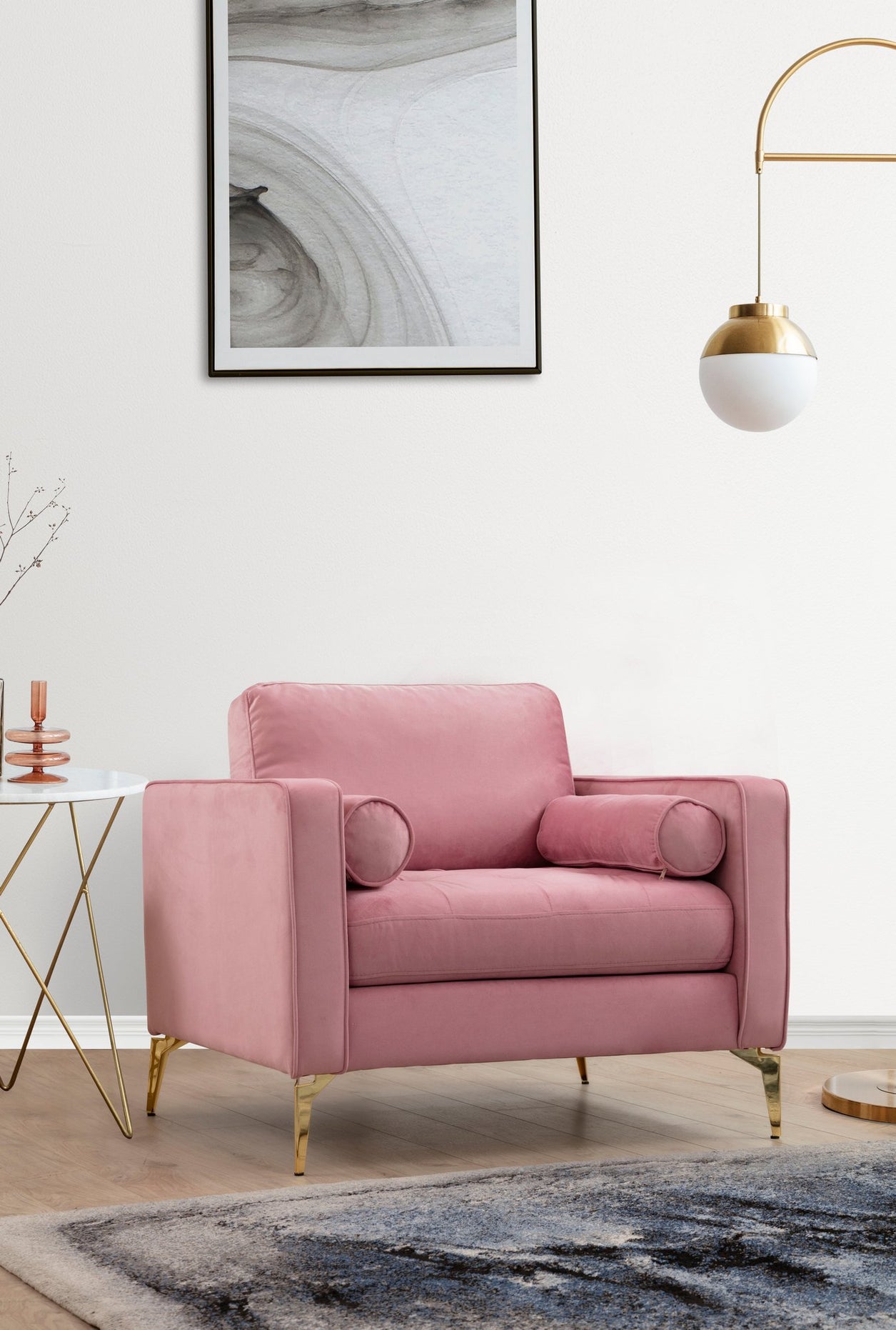 Rome - Rose Wing Chair