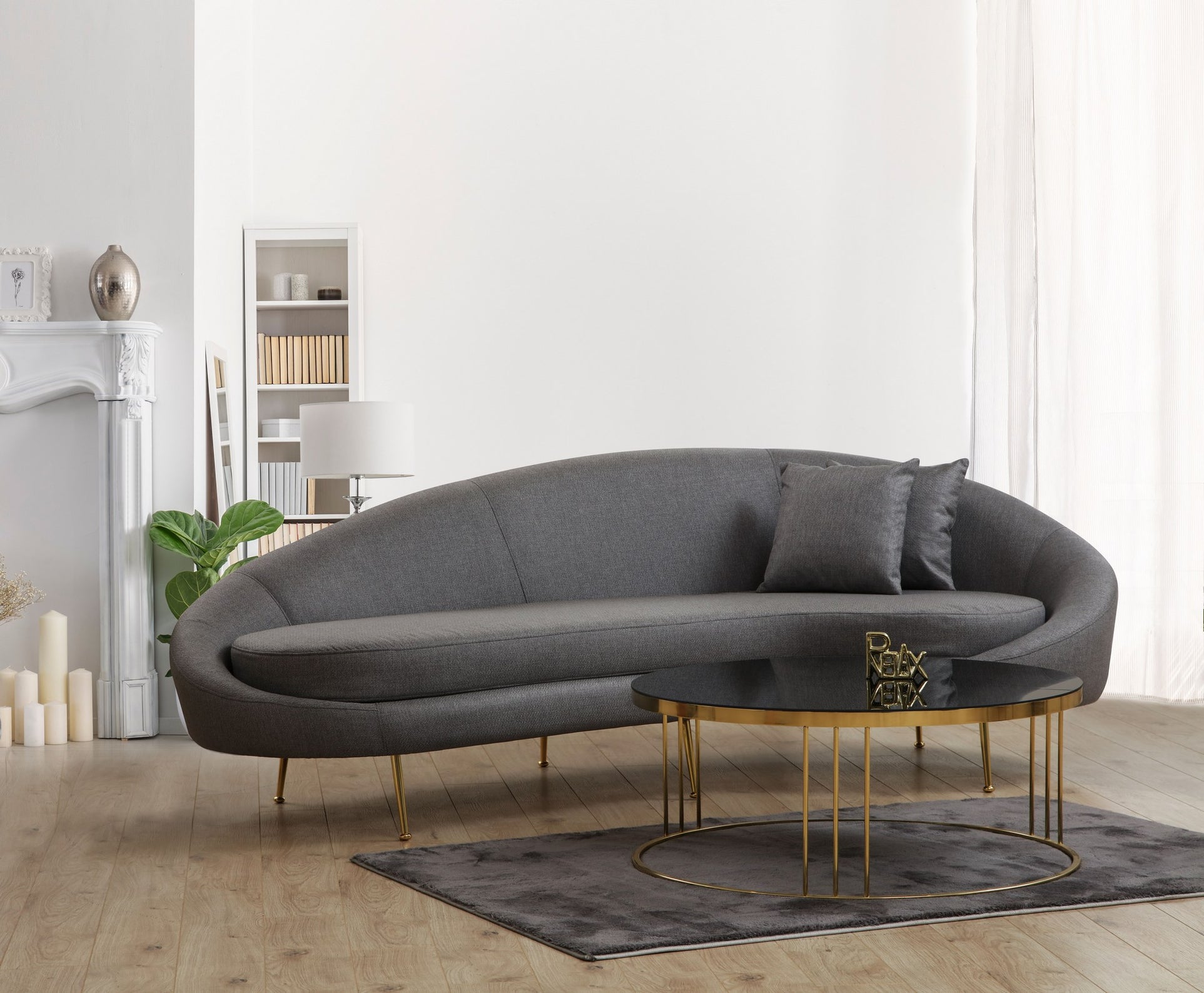 Eses - Mörk Grå 3-sits Soffa