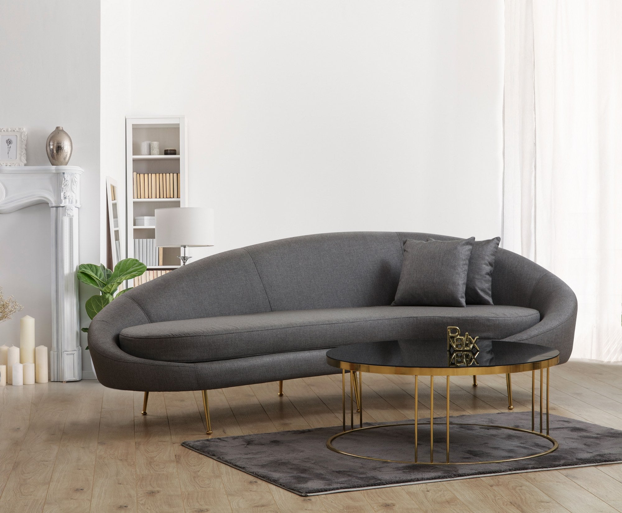 Eses - Mörk Grå 3-sits Soffa