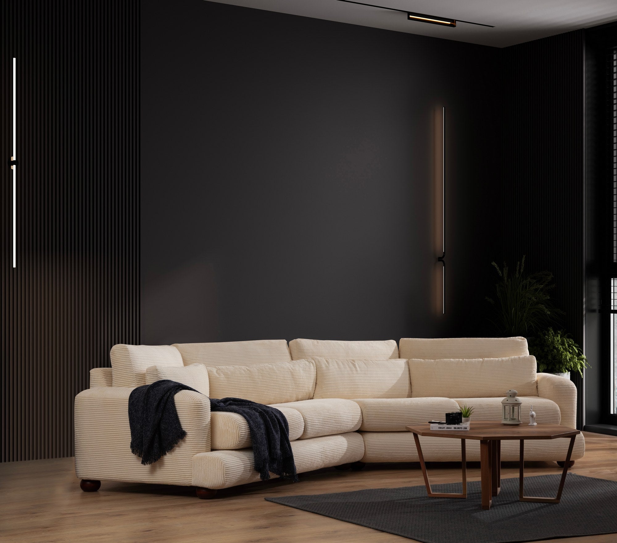 River 4 Sits Vänster (Xc Vänster-2R) - Beige 4-Sits Soffa