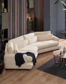 River 4 Sits Vänster (Xc Vänster-2R) - Beige 4-Sits Soffa