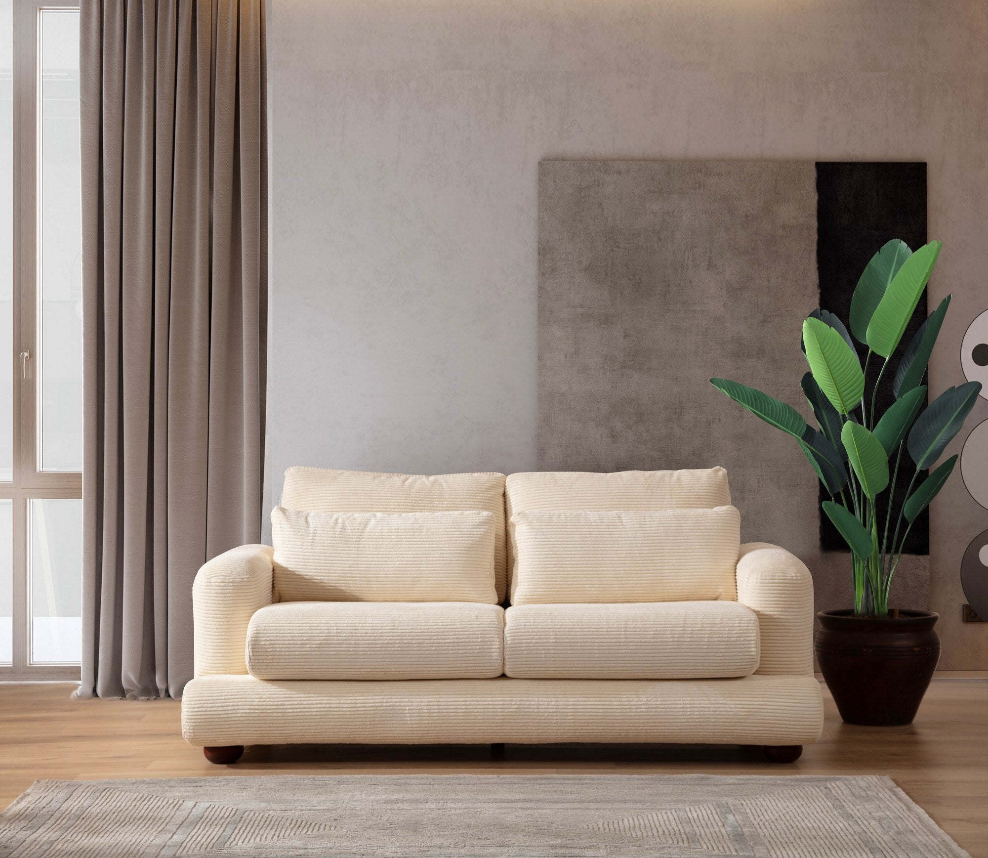 River - Beige 2-sitssoffa