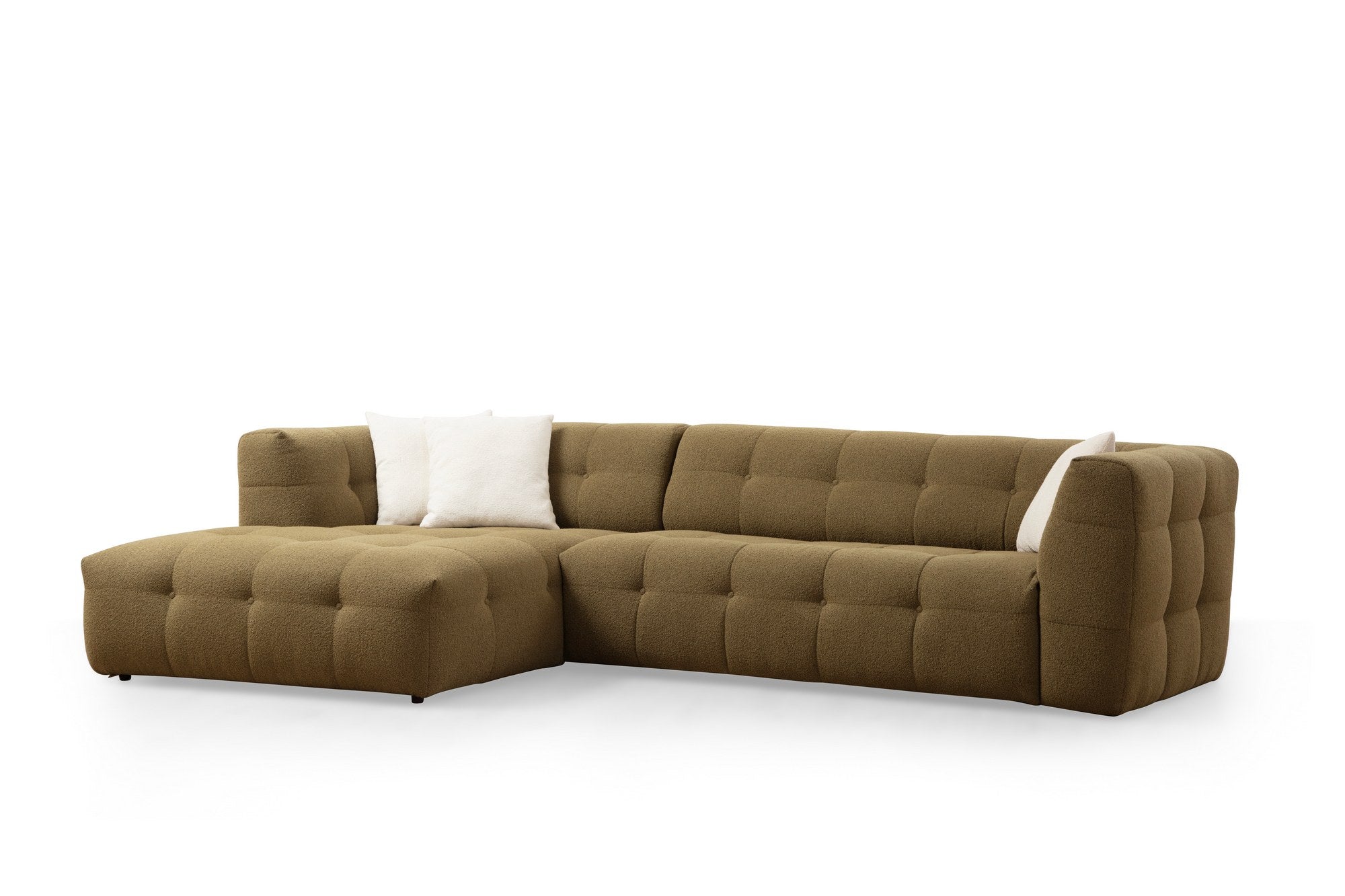 Cady 3 Sits Vänster - Khaki Hörnssoffa