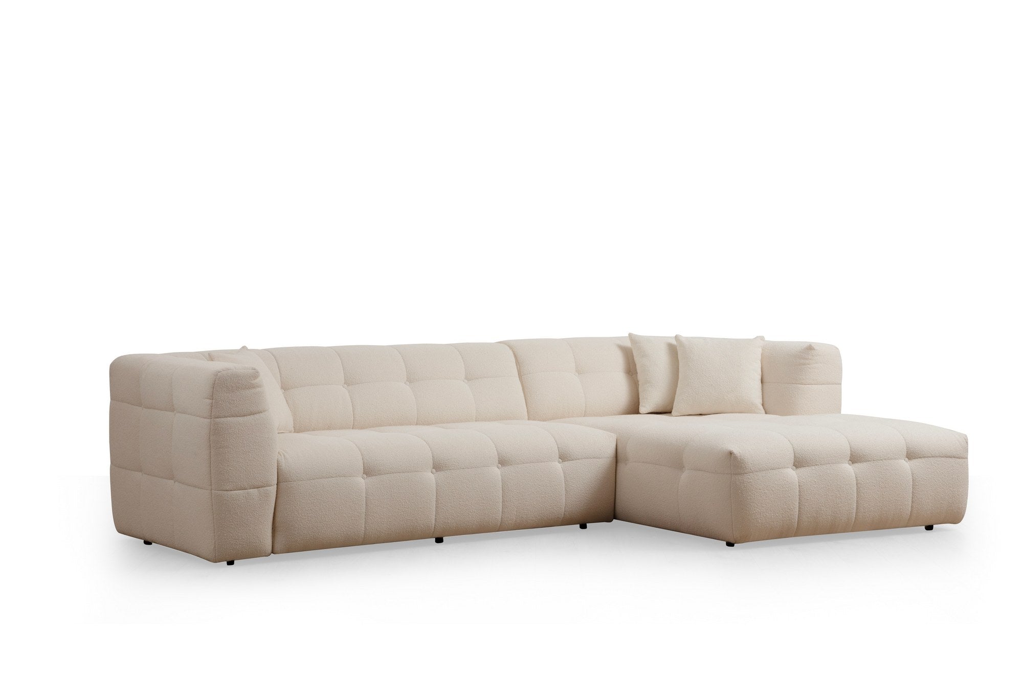 Cady 3 Sits Höger - Beige Hörnssoffa