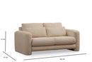 Lily Beige - 2 2-sitssoffa