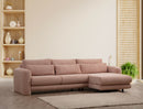 Lily Corner Right Pink Corner Sofa