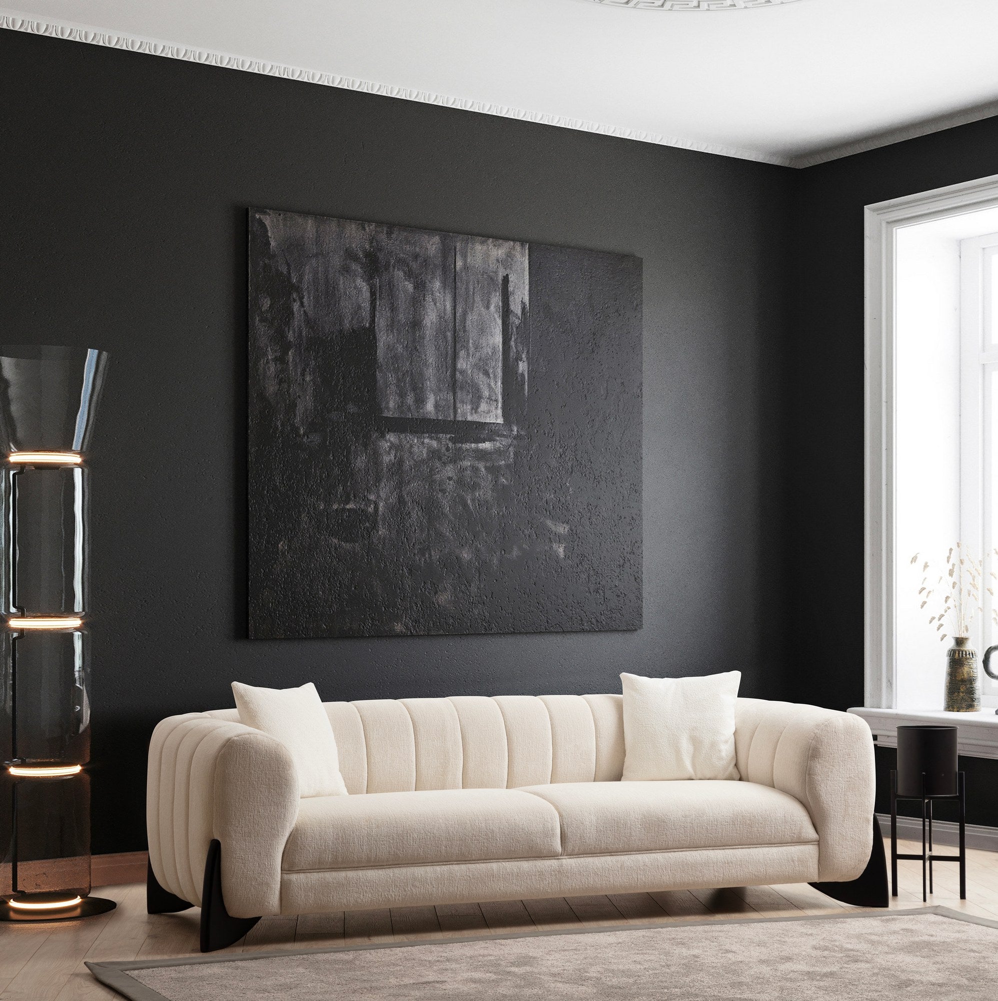 Sandreo Vit - 3 3-Sits Soffa