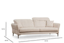 Costor Vit - 3 3-sitssoffa