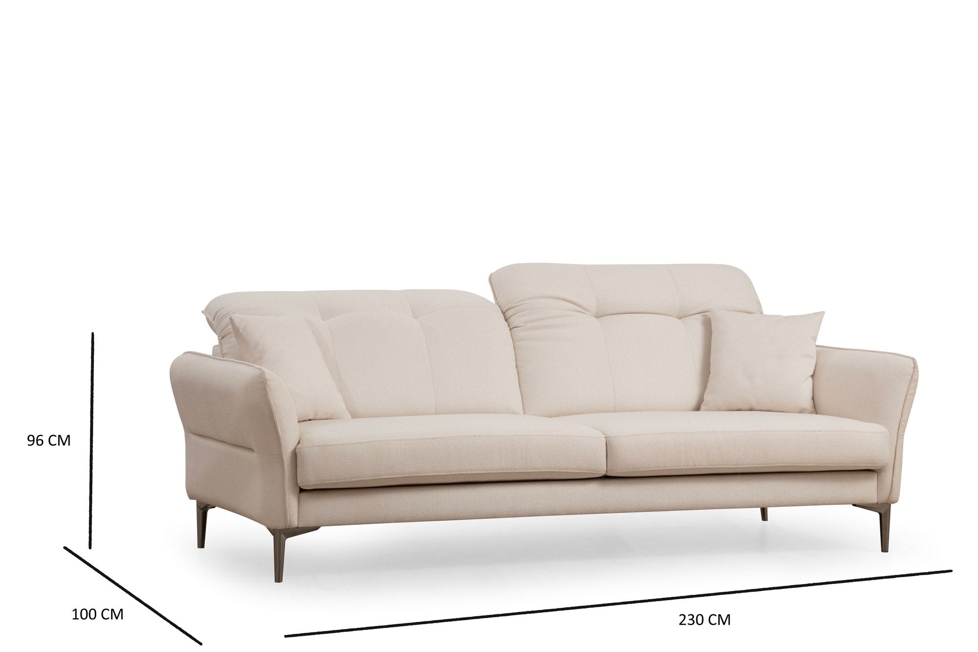 Costor Vit - 3 3-sitssoffa