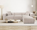 Lora (L1-O1-1R-POUFFE ) - Mocca Hörnssoffa