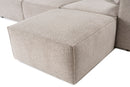 Lora (L1-O1-1R-POUFFE ) - Mocca Hörnssoffa