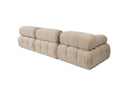 Doblo 3-sits med puff ( L1-O1-1R-Pouffe) - Persika Hörnssoffa