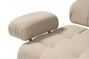 Doblo 3-sits med puff ( L1-O1-1R-Pouffe) - Persika Hörnssoffa